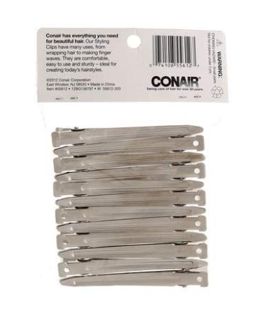 Conair 12-Pack Versatile Styling Clips - Stay in Place Hair Clips for All Hair Types - Buy Online on GoSupps.com