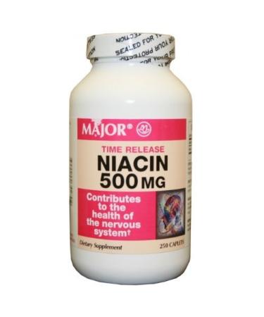 Niacin Time Release 500mg 250ct Bottle
