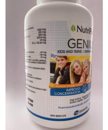 Nutripur Genius Kids and Teens 180-Count Orange 180 count (Pack of 1) - Buy Online on GoSupps.com