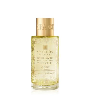 SPA CEYLON Wonder Oil Night Jasmine | Organic Moisturizing Body Oil | Ayurvedic Skin & Hair Vitality | Vegan & Non-Greasy | International Shipping - Buy Online on GoSupps.com
