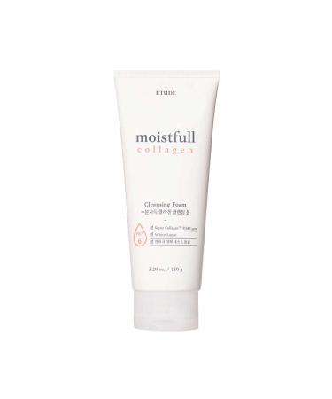 ETUDE Moistfull Collagen Cleansing Foam 150ml (21AD) | Facial Cleanser | Moist and bouncy bubble foam cleanser moisturizes skin | Skin Cleanser New Version