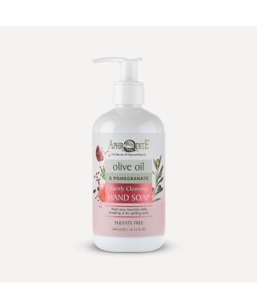 Aphrodite Pomegranate Olive Oil Liquid Hand Soap Sulfate Free 16 fl oz