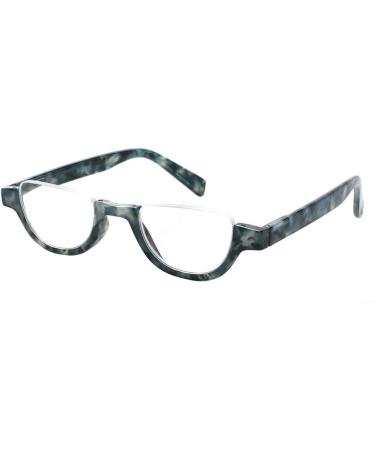 Colorful Fashion Half Moon Frame Reading Glasses - 4 Pairs (2.5x) for Men & Women | Spring Hinge Readers - Buy Online on GoSupps.com