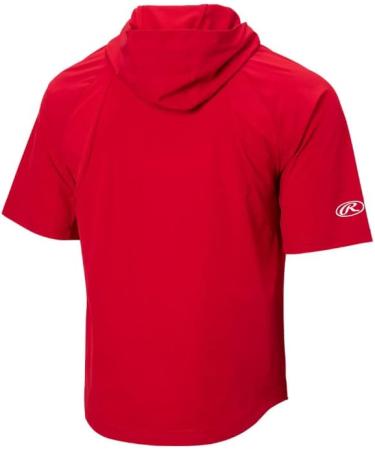 Rawlings Color Sync Adult Men's Large Red Short Sleeve Cage Jacket - Buy Online on GoSupps.com