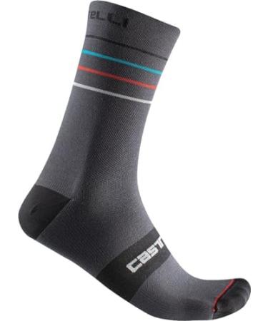 Buy CASTELLI Mens Endurance 15 Socks XXL - Dark Grey | Premium Performance Cycling Socks for Men - Buy Online on GoSupps.com