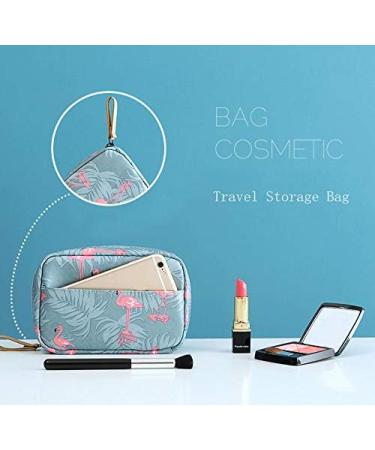 Buy Laahoem Flamingo Makeup Bag | Waterproof Portable Organizer for Women & Girls | Stylish Cultural Trip Essentials - Buy Online on GoSupps.com
