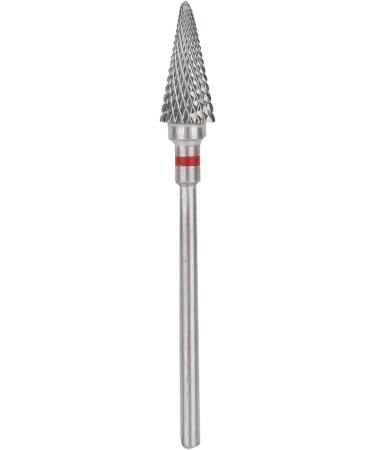 Nail Drill Bit Cone Nail Drill Bit Manicure Drill Bit Cuticle Cone Bit Electric Pedicure Manicure Grinding Head Nail Polishing Tungsten Steel Nail Art Cone Drill Bits for Nails Home Salon(Red label) - Buy Online on GoSupps.com