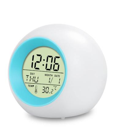 Xingdianfu LED alarm clock digital children's alarm clock light alarm clock mood light bedside lamp 7 colors