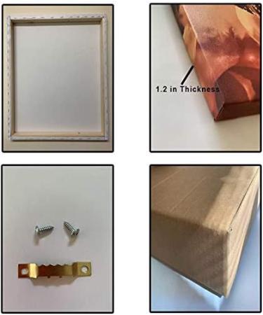 3dRose Museum Grade Canvas Wrap - Boyish Blue Lips Pattern | Lipstick Kisses Art for International Shipping - Buy Online on GoSupps.com