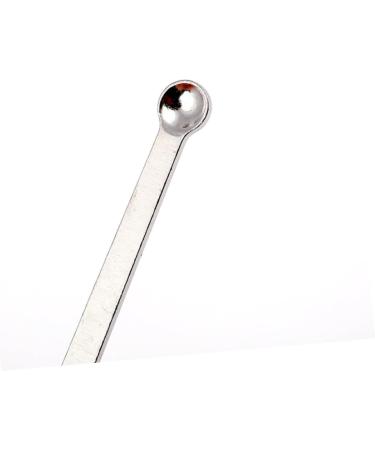 100pcs Stainless Steel Ear Spoons - Small Silver Ear Cleaner & Wax Curette - Buy Online on GoSupps.com