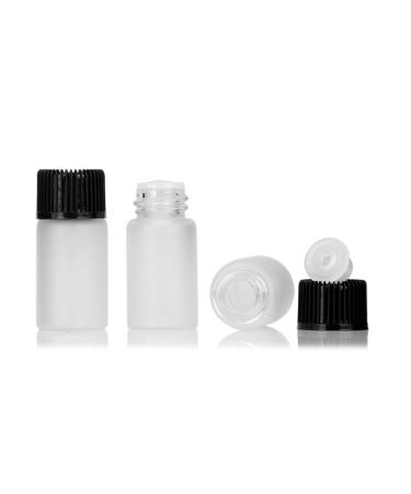 50 Pcs 3ml Mini Frosted Glass Bottles for Essential Oils - Perfect Travel Sample Containers - Buy Online on GoSupps.com