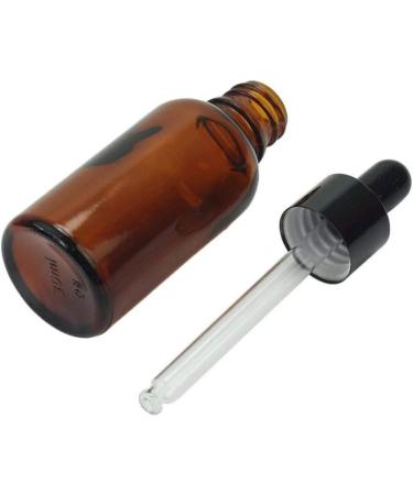 30ml Oil Bottle Empty Glass Dropper Bottle Refillable Amber Essential Oil Container Jar with Glass Pipette Dropper - Buy Online on GoSupps.com