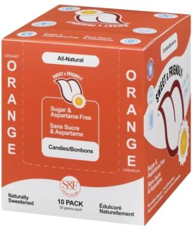 Sweet and Friendly Mints Pack of 10 - KETO AND VEGAN/GLUTEN FREE/DIABETIC FRIENDLY/SUGAR FREE/TOOTH FRIENDLY (5 Creamy Orange) Creamy Orange 10 - Buy Online on GoSupps.com