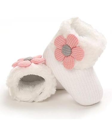 Baby Winter Warm Fleece Booties | Non-Slip Soft Sole Shoes for Boys & Girls 0-6 Months | Adjustable Crawling Prewalker Boots for Toddlers - Buy Online on GoSupps.com