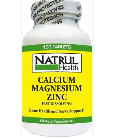 Generic Natrul Health Calcium-Magnesium-Zinc 100 Count (Pack of 1)
