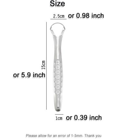 Stainless Steel Tongue Cleaner Set - 3 Pieces for Adults | Reduce Bad Breath & Improve Oral Hygiene | BPA-Free with Bonus Gift Box - Buy Online on GoSupps.com