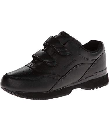 Propet Womens Tour Walker Strap Walking Walking Sneakers Athletic Shoes - Black 11 Wide Black
