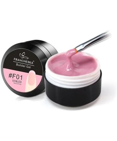 15ml Jelly Nail Extension Gel Pink Clear Pink White Quick Building Sock Off UV LED Phototherapy Varnish Gel Nail Polish - (Color: 7) - Buy Online on GoSupps.com