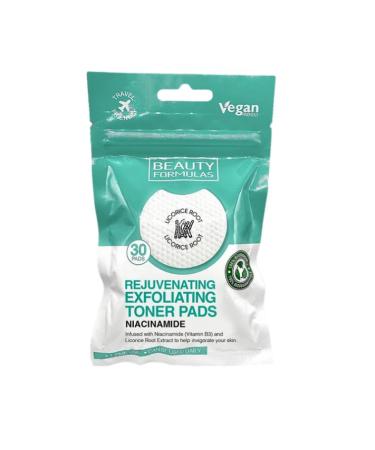 BEAUTY FORMULAS TONER PADS EXFOLIATING-30 pads
