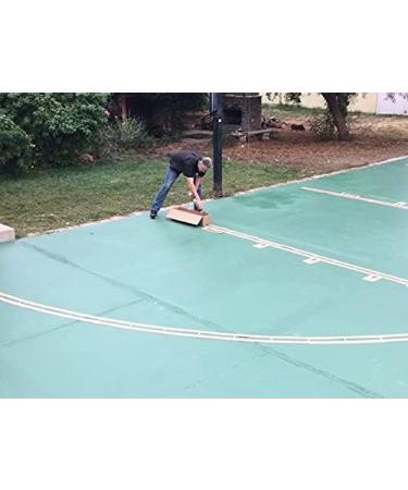 Ronan Sports Complete Easy Court Basketball Stencil Kit | Made in USA | Includes Spray Paint & Spray Box - Buy Online on GoSupps.com