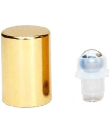 Hustar 5ml Essential Oil Roll-on Bottles - 12 Pack - Refillable Glass Perfect for Aromatherapy Gold Finish - Buy Online on GoSupps.com