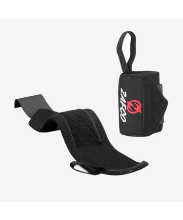 Zafco Sports Weightlifting Wrist Wraps - 18 True Length with Thumb Loop - Premium Quality Brace for Men & Women | Support, Stability & Injury Prevention - Buy Online on GoSupps.com