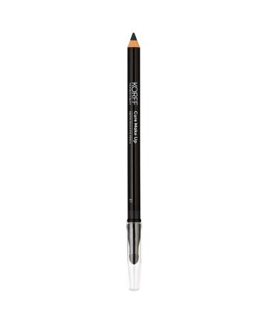 Korff Eye Pencil Cure Make Up Soft with Deodorant for Infinite Gradient, Medium Coverage, Defined and Intense Care, 01 Black