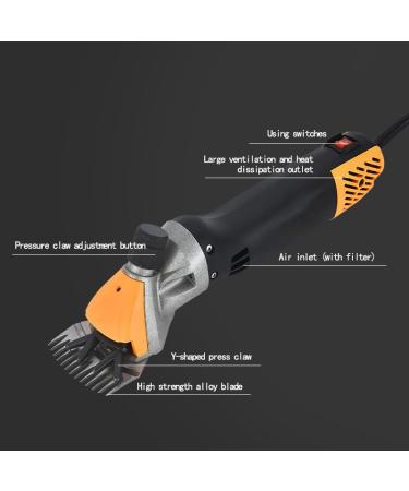 500W Electric Professional Sheep Shears | Heavy Duty Grooming Clippers for Sheep Alpacas & Goats | 6 Speed Animal Clippers - Buy Online on GoSupps.com
