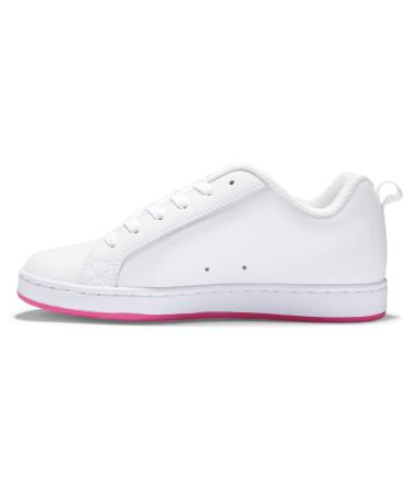 DC Shoes Women's Court Graffik Sneaker 36 EU Black White Crazy Pink
