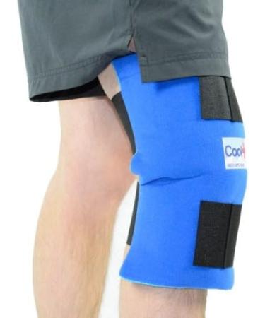 Soft Gel Hot & Cold Knee Wrap for Knee Pain Relief - Reusable & Adjustable | Fits Left or Right Knee - Includes Extra Gel Pack - Buy Online on GoSupps.com