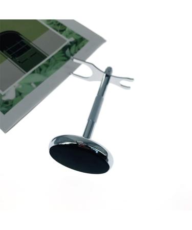 Stainless Steel Razor Holder & Shaving Brush Stand for Men - Stylish 15cm Travel Accessory - Buy Online on GoSupps.com