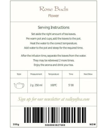 Organic Damascus Rose Buds Bio Tea - Comfortingly Sweet Pink Damascena - Rose Blossom & Petals - Premium 700g & 350g Rose Cereals - Buy Online on GoSupps.com