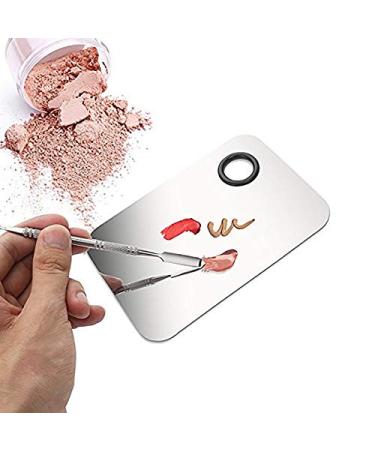 Professional Stainless Steel Makeup Palette Tray - Liquid Foundation & Watercolor Art Tools for Flawless Application - Buy Online on GoSupps.com