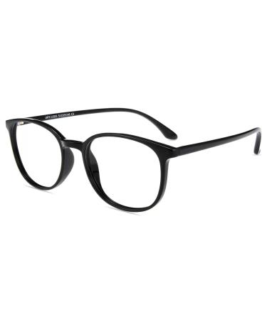 Firmoo reading glasses with presence 1.25 for women men blue lights computer reading glasses for screens glare -free reading aid tr90 black 1.25x black