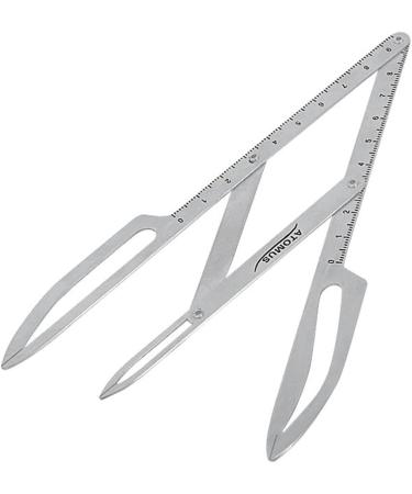 Tiuimk Stainless Steel Eyebrow Microblading Triangle Ruler - Silver - Buy Online on GoSupps.com