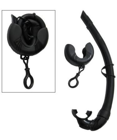 Scuba Choice Silicone Nautilus Snorkel with Storage Container - Black - Buy Online on GoSupps.com