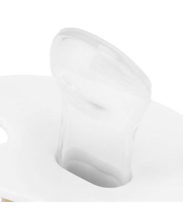 Rhinestone Design Silicone Baby Soother Pacifier | M Size | 6-18 Months | White - Buy Online on GoSupps.com