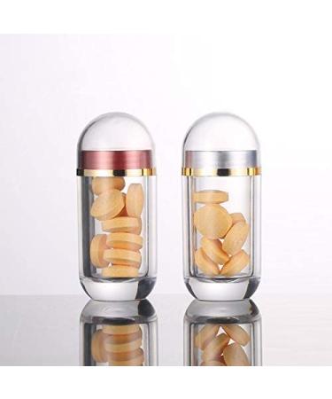 USA Designed Pill Cutter for Small or Large Pills - Crystal Acrylic Pill Box - Blue - Buy Online on GoSupps.com