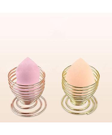 Milopon Makeup Puff Stand - 2pcs Stainless Steel Powder Sponge Storage Rack for Beauty Blenders (Silver) - Buy Online on GoSupps.com