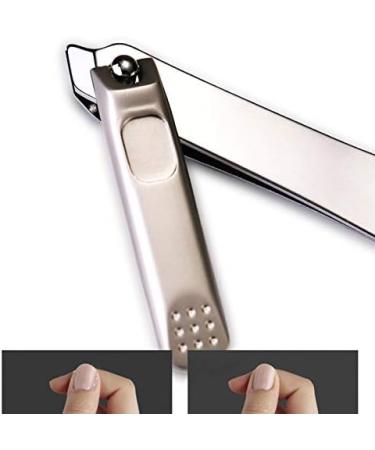 RIYAN Stainless Steel Portable Nail Clippers Adult Manicure Scissors with Embedded File Single Manicure Tool - Buy Online on GoSupps.com