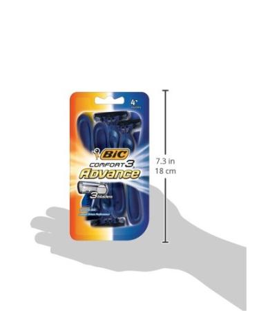 BIC Comfort 3 Men's Disposable Razors - 3 Blade for Ultra-Soothing Shave - 24 Piece Set - Buy Online on GoSupps.com