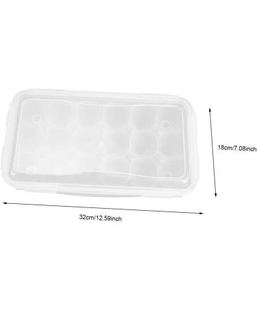 Hemoton 3pcs box Practical Portable Useful Kitchen Case Lid Organizing with Eggs Covered Holder Multi-grid Whitex3pcs 32x18cmx3pcs - Buy Online on GoSupps.com
