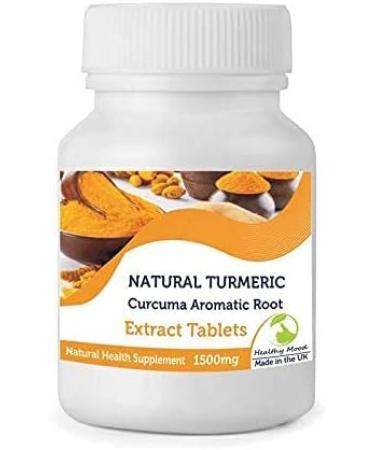 Turmeric 250 Tablets - Curcumin 1500mg Concentrated Extract | Premium Health Supplement - Buy Online on GoSupps.com