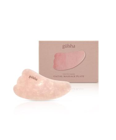 Gulsha Facial Massage Plate - Rose Quartz Facial Massage Stone - Skin s Elasticity Circulation Relaxing Facial Tension and Fatigue