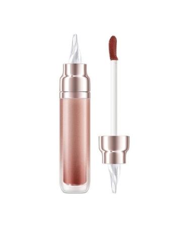 BADALO Velvet Mist Water Mist Lip Mud Soft Silky Matte Vegan White Lip Gloss Non-stick Lip Glaze Lipstick (Color : 208Sunrise Milk Orange Coffee)