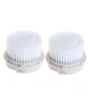 Facial Cleansing Brush Head Replacement, Facial Cleansing Brush Head, Exfoliator Facial Brush Heads, for Acne Prone, Clogged and Enlarged Pores Sensitive Skins (2Pack/Luxe Cashmere)
