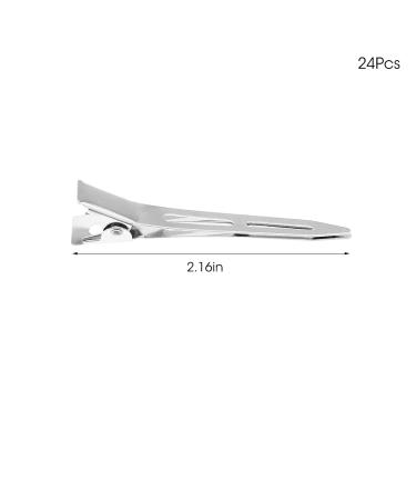 Shop Mlloaayo 24pcs Professional Hair Clips - No Kink Hairdresser Styling Tool for Curls | Silver-Cut International Shipping - Buy Online on GoSupps.com
