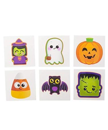 2 Inch Halloween Temporary Tattoos 144 Pieces Assortments May Vary