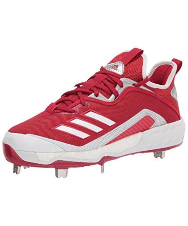 adidas Men's Fv9343 Baseball Shoe 10 Power Red/White/Silver