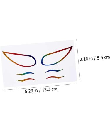  Abaodam Abaodam 16 Sets of Colored Eyeliner Stickers Reusable Eyeliner Stickers Colorful Eyeliner Stickers Creative Eyeliner Stickers - Buy Online on GoSupps.com